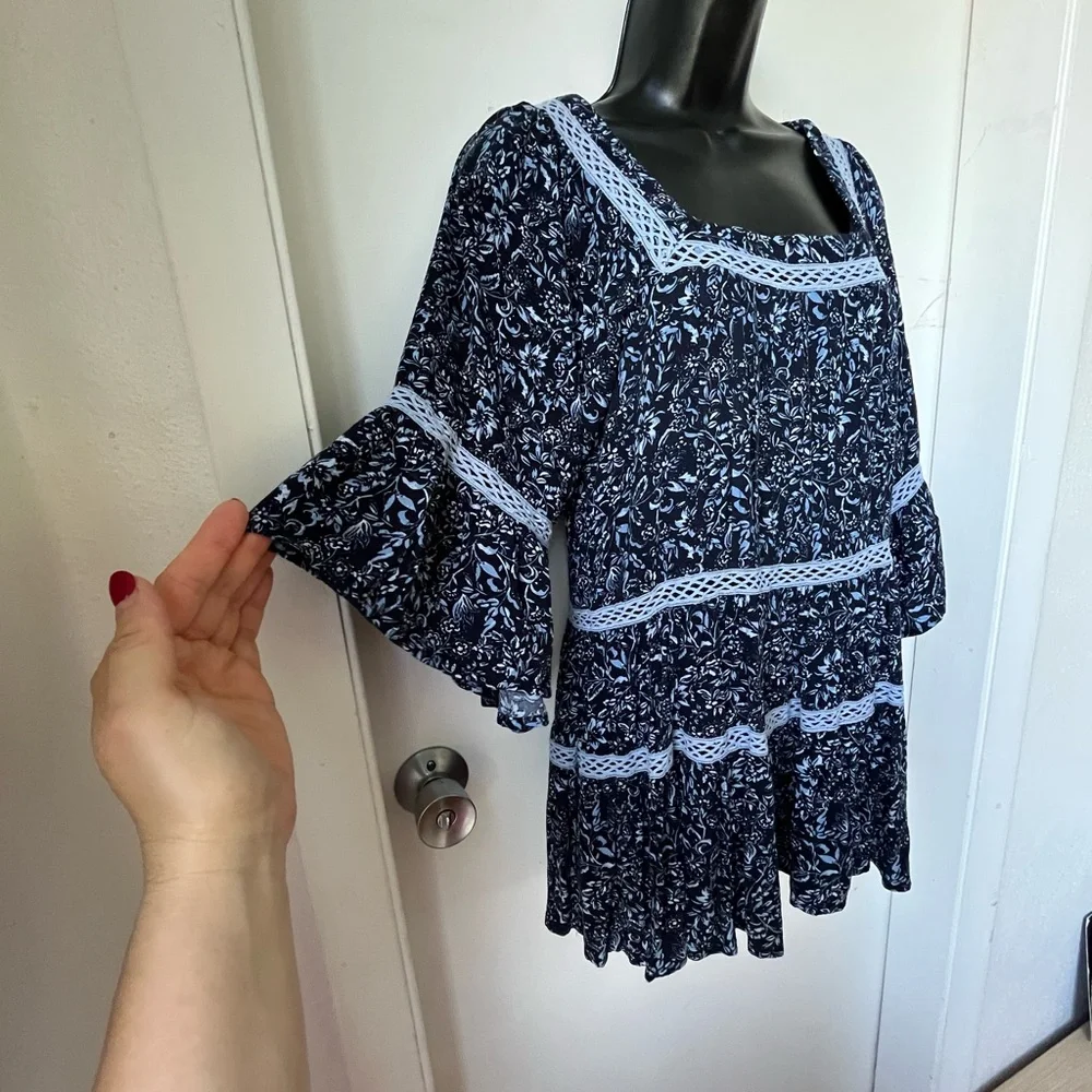 Free People Talk About It Tunic Top size XS - Picture 5 of 10